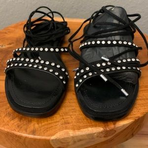 BRAND NEW MAJE SANDALS LEATHER Size 37 / 7 US